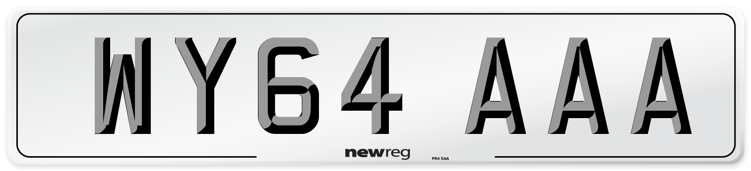 WY64 AAA Number Plate from New Reg